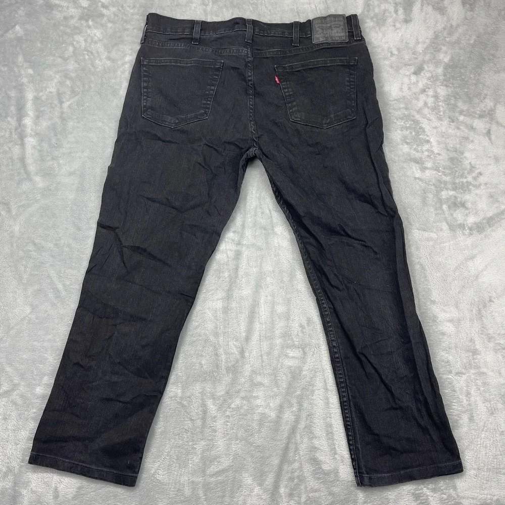 Levi's 511 Jeans Mens 38x32 (38x27) Black‎ Denim Red Tab Straight Leg Streetwear